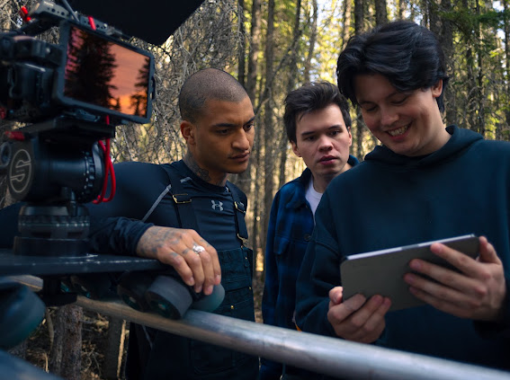 On set during a video shoot, December 2024